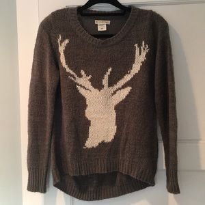 Billabong Knit Sweater with Antler Silhouette